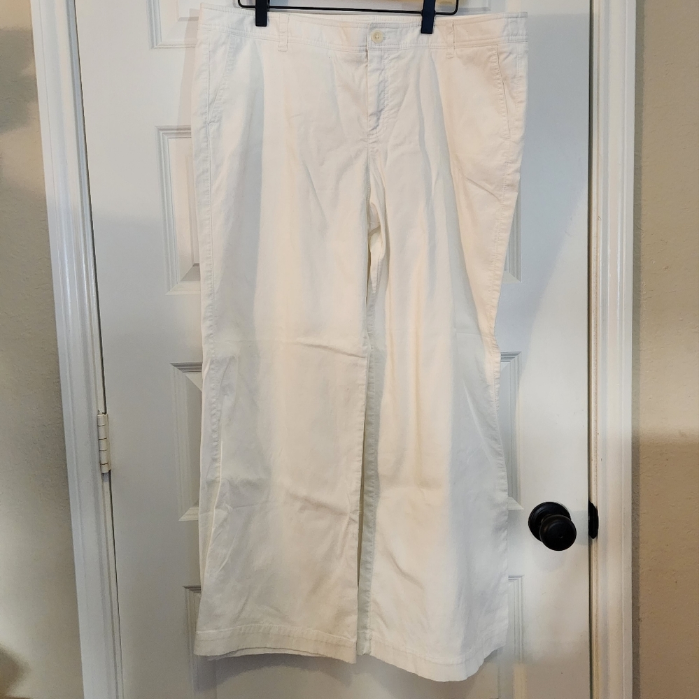 GAP Women's Wide Leg Pants - Cream